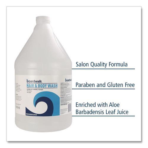 Image of Boardwalk® HBWASHEA Hair and Body Wash, Green Tea Lemongrass Scent, 1 gal Bottle