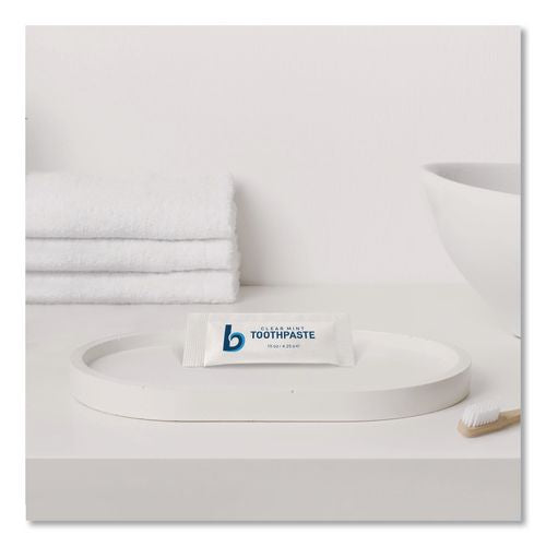 Image of Boardwalk® TPASTEMT Toothpaste, Peppermint, 0.15 oz Sachet, 1,000/Carton