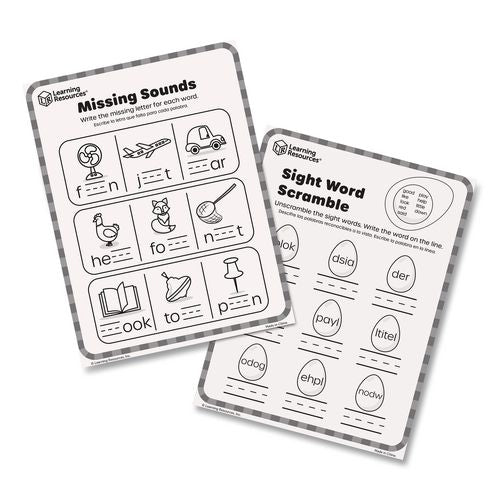 Image of Learning Resources® LER1246 Skill Builders! Kindergarten Reading Activity Set, Grades K to 1, 121 Pieces