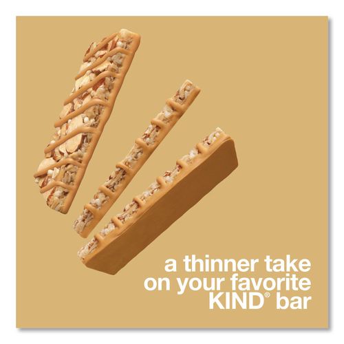 Image of KIND 41888 Thins Dark Chocolate Nuts and Sea Salt/Caramel Almond and Sea Salt Variety Pack, 0.74 oz Bar, 20/Box
