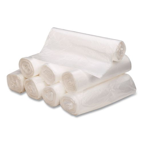 Image of Good 'n Tuff® 1507623 Waste Can Liners, 56 gal, 14 mic, 43" x 46", Natural, 20 Bags/Roll, 10 Rolls/Carton