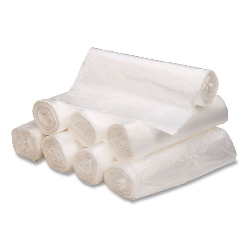 Image of Classic Clear 1506872 Linear Low-Density Can Liners, 16 Gallon, 0.6 mil, 24" x 33", Clear, 25 Bags/Roll, 20 Rolls/Carton