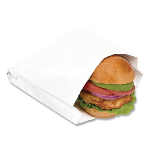 Image of Bagcraft 300496 ToGo! Foil Insulator Deli and Sandwich Bags, 5.25" x 3.5" x 12", White, 500/Carton