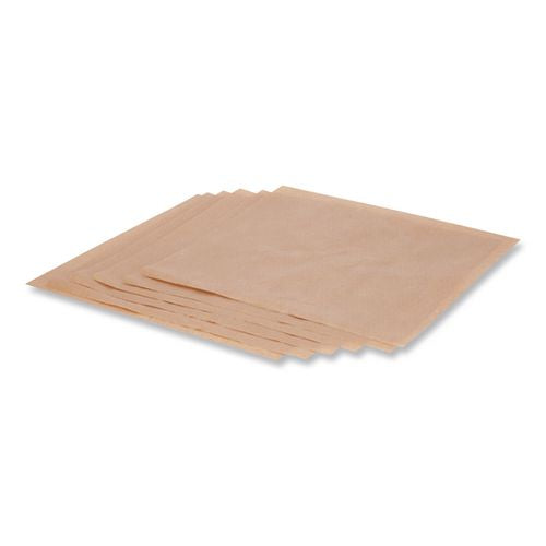 Image of Bagcraft 300899 EcoCraft Grease-Resistant Paper Wraps and Liners, 14 x 14, Natural, 1,000/Box, 4 Boxes/Carton