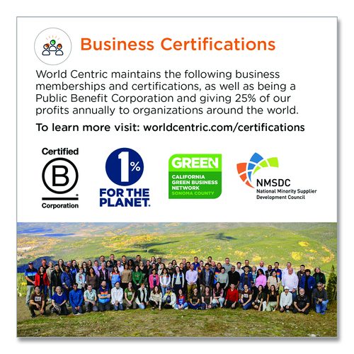 Image of World Centric® Fiber Plates, Paper, 10.1" dia, Natural, 800/Carton