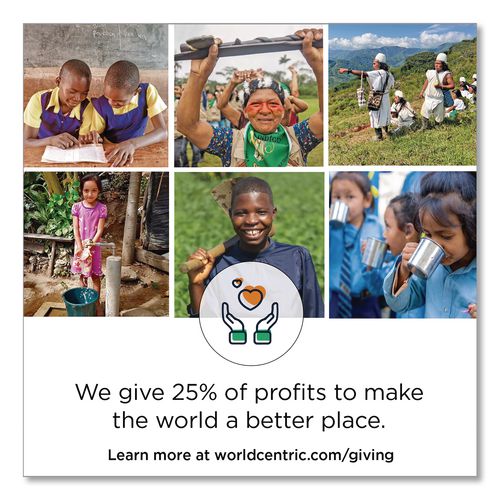 Image of World Centric® FO-BB-67 Bamboo Cutlery, Fork, Paper, Natural, 2,000/Carton