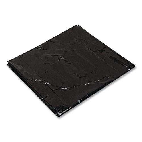 Image of Trinity Plastics 100428 Low-Density Can Liners, 33 gal, 1.25 mil, 33" x 39", Black, Flat Pack, 100/Carton