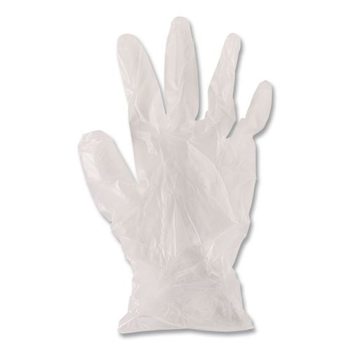 Image of Boardwalk® BWK365XLBX General Purpose Vinyl Gloves, Powder-Free, X-Large, 2.6 mil Thick, 9.5" Long, Clear, 100/Box