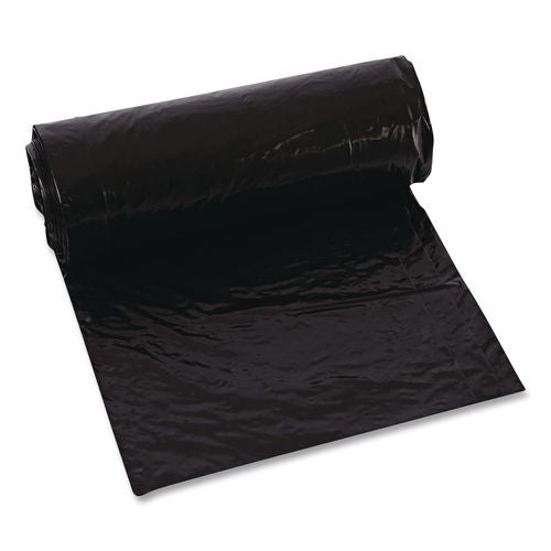 Image of Trinity Plastics 100446 Low-Density Can Liners, 20 gal, 1.25 mil, 30" x 36", Black, Flat Pack, 100/Carton