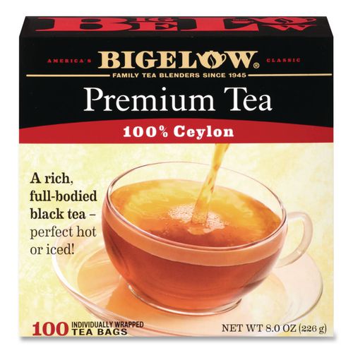 Image of Bigelow® RCB00351 Single Flavor Tea, Premium Ceylon, 100 Bags/box