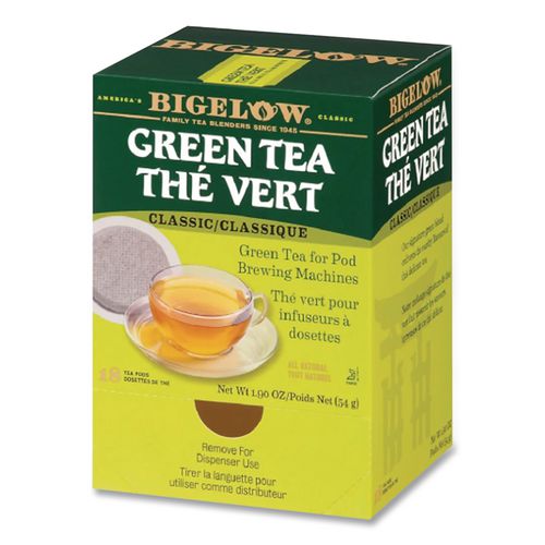 Image of Bigelow® RCB07906 Green Tea Pods, 1.90 Oz, 18/box