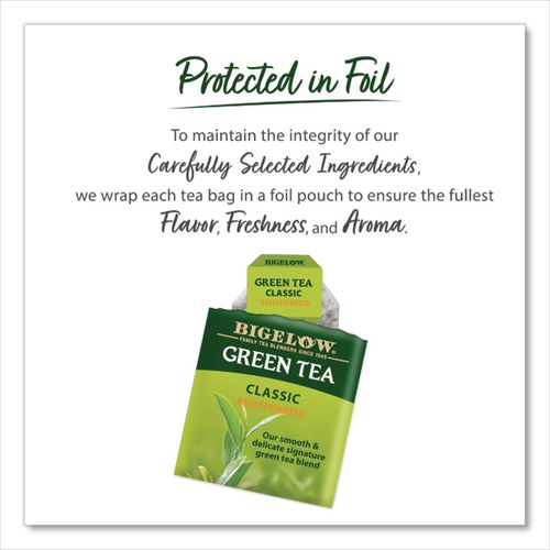 Image of Bigelow® RCB10347 Decaffeinated Green Tea, Green Decaf, 0.34 Lbs, 28/box