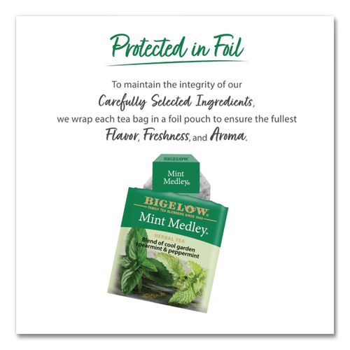 Image of Bigelow® RCB003931 Mint Medley Herbal Tea, 28/box
