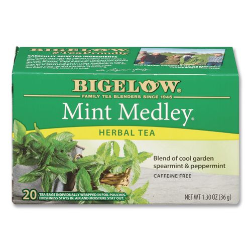 Image of Bigelow® RCB003931 Mint Medley Herbal Tea, 28/box