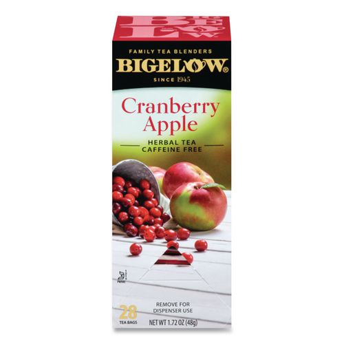 Image of Bigelow® RCB004001 Cranberry Apple Herbal Tea, 28/box