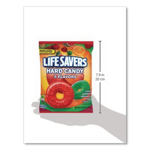 Image of LifeSavers® NFG885011 Hard Candy, Original Five Flavors, 6.25 Oz Bag