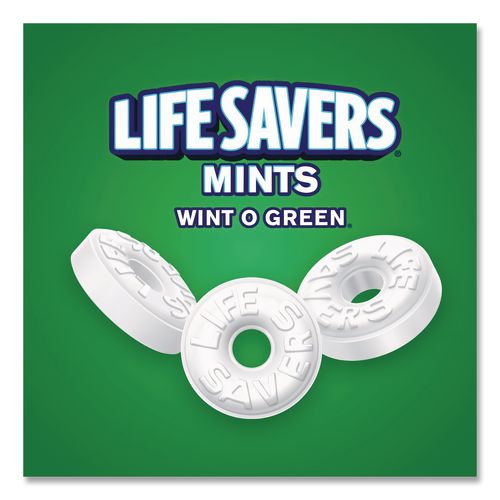 Image of LifeSavers® NFG885041 Hard Candy Mints, Wint-O-Green, Individually Wrapped, 6.25 Oz Bag