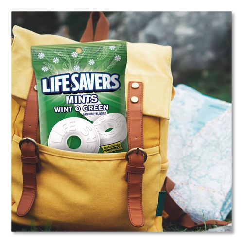 Image of LifeSavers® NFG885041 Hard Candy Mints, Wint-O-Green, Individually Wrapped, 6.25 Oz Bag