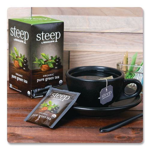 Image of Bigelow® RCB17703 Steep Tea, Pure Green, 0.91 Oz Tea Bag, 20/box
