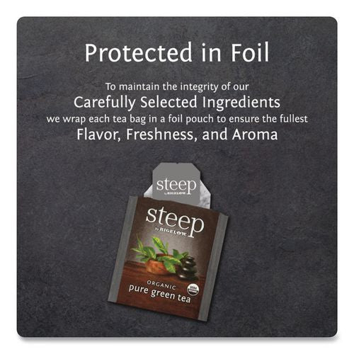Image of Bigelow® RCB17703 Steep Tea, Pure Green, 0.91 Oz Tea Bag, 20/box