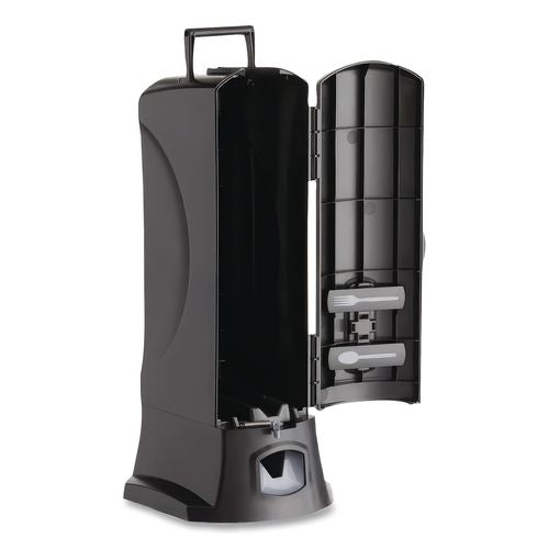 Image of WeGo Utensil Dispenser, Holds 100 Knives, 10.22 x 12.5 x 23.75, Black