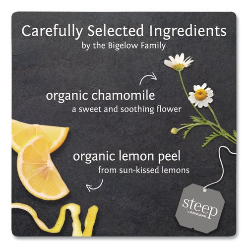 Image of Bigelow® RCB17707 Steep Tea, Chamomile Citrus Herbal, 1 Oz Tea Bag, 20/box