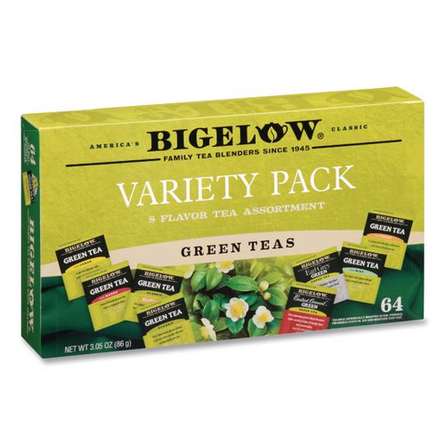 Image of Bigelow® RCB30568CT Green Tea Assortment, Tea Bags, 64/box, 6 Boxes/carton