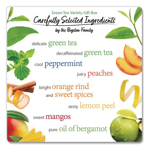 Image of Bigelow® RCB30568CT Green Tea Assortment, Tea Bags, 64/box, 6 Boxes/carton
