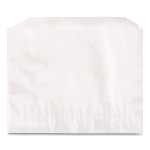 Image of Bagcraft 450003 French Fry Bags, 4.5" x 2" x 3.5", White, 2,000/Carton