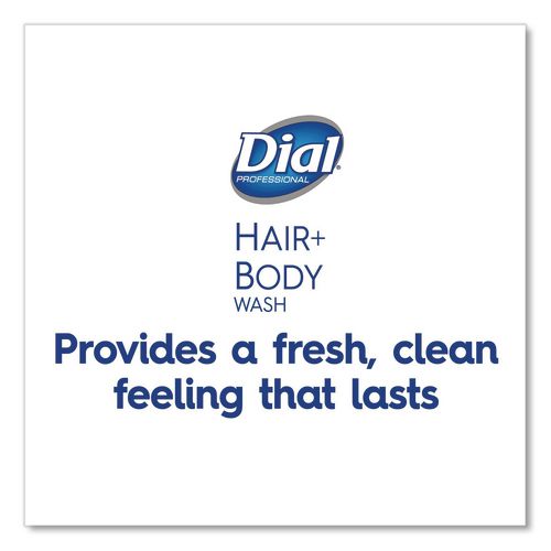 Image of Dial® Professional 4029 Hair + Body Wash Refill For 1 L Liquid Dispenser, Neutral Scent, 1 L, 8/carton