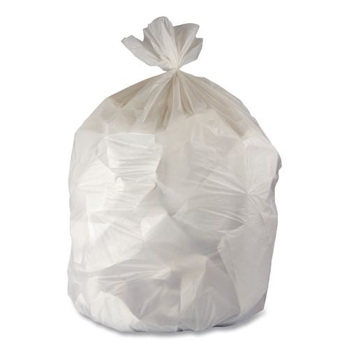 Image of Heritage B8048ZC Linear Low-Density Can Liners, 45 gal, 3 mil, 40" x 48", Clear, 75/Carton