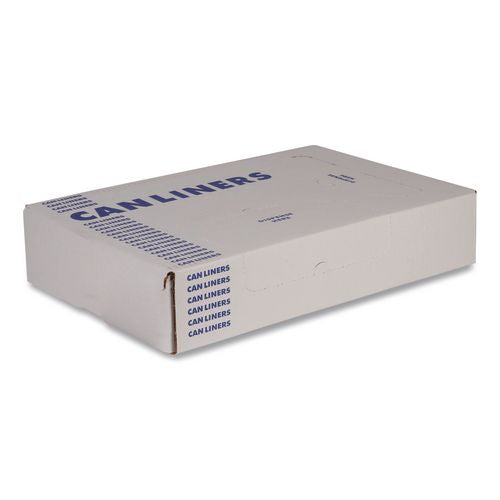 Image of Heritage B8048ZC Linear Low-Density Can Liners, 45 gal, 3 mil, 40" x 48", Clear, 75/Carton