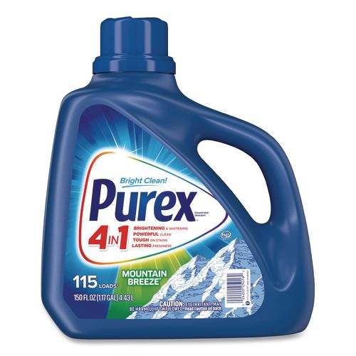 Image of Purex® 2420005016 Liquid Laundry Detergent, Mountain Breeze, 150 oz Bottle