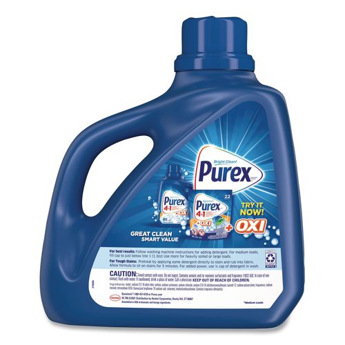 Image of Purex® 2420005016 Liquid Laundry Detergent, Mountain Breeze, 150 oz Bottle