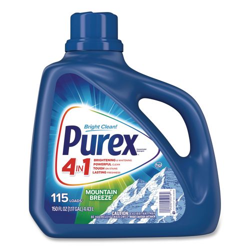 Image of Purex® DIA 05016 Liquid Laundry Detergent, Mountain Breeze, 150 Oz Bottle, 4/carton