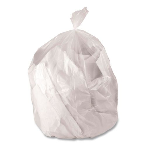 Image of Heritage L6844AC ER1 Linear Low-Density Can Liners, 33 gal, 1.5 mil, 34 x 44, Clear, 100/Carton