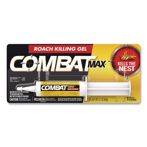 Image of Combat® 05455 Source Kill Max Roach Control Gel, 2.1 oz Syringe, 12/Carton