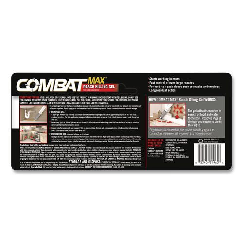 Image of Combat® 05455 Source Kill Max Roach Control Gel, 2.1 oz Syringe, 12/Carton