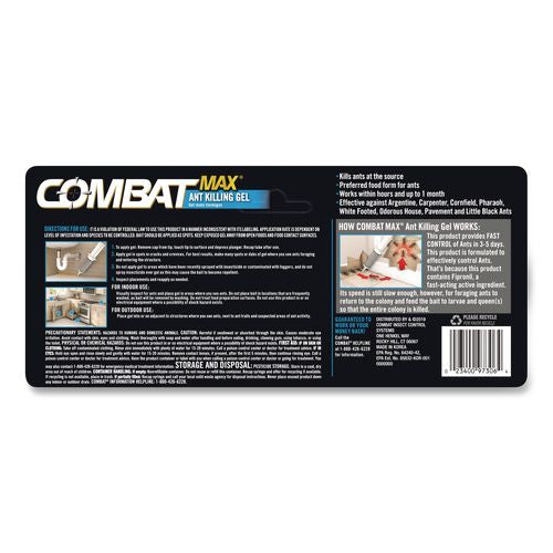 Image of Combat® 05457 Source Kill MAX Ant Killing Gel, 27 g Tube, 12/Carton