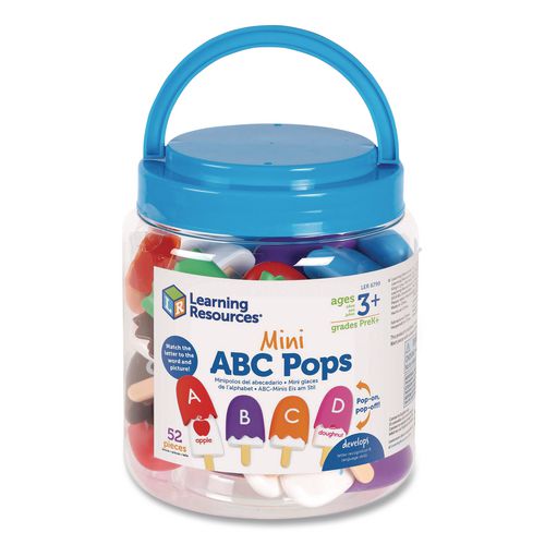 Image of Learning Resources® LER6799 Mini ABC Pops, Pre-K to K, 52 Pieces