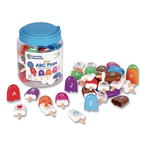 Image of Learning Resources® LER6799 Mini ABC Pops, Pre-K to K, 52 Pieces