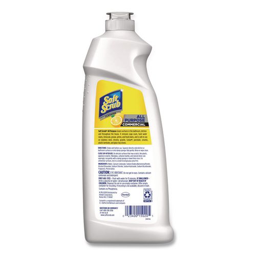 Image of Soft Scrub® 2340015020 All Purpose Cleanser, Lemon Scent, 36 Oz Bottle