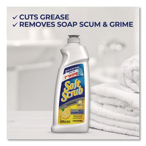Image of Soft Scrub® 2340015020 All Purpose Cleanser, Lemon Scent, 36 Oz Bottle