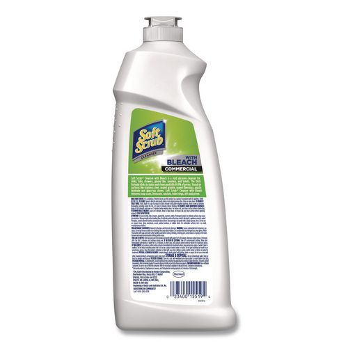 Image of Soft Scrub® 15519 Cleanser With Bleach Commercial 36 Oz Bottle, 6/carton