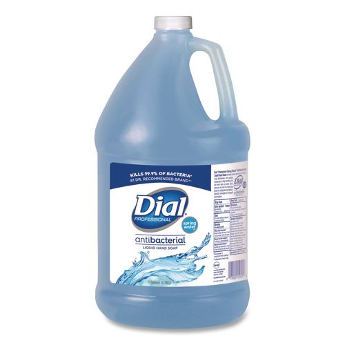 Image of Dial® Professional DIA15926EA Antibacterial Liquid Hand Soap, Spring Water Scent, 1 gal