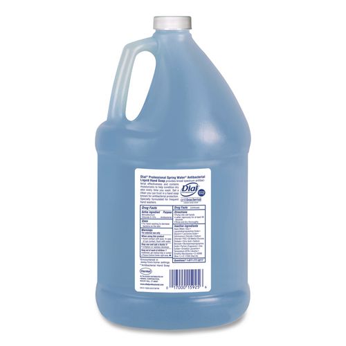 Image of Dial® Professional DIA15926EA Antibacterial Liquid Hand Soap, Spring Water Scent, 1 gal