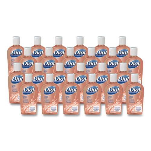 Image of Dial® Professional 04014 Hair + Body Wash, Neutral Scent, 7.5 oz, 24/Carton