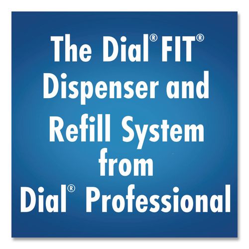 Image of Dial® Professional 16619 FIT Universal Manual Dispenser, 1.2 L, 4 x 5.13 x 10.5, Slate, 3/Carton