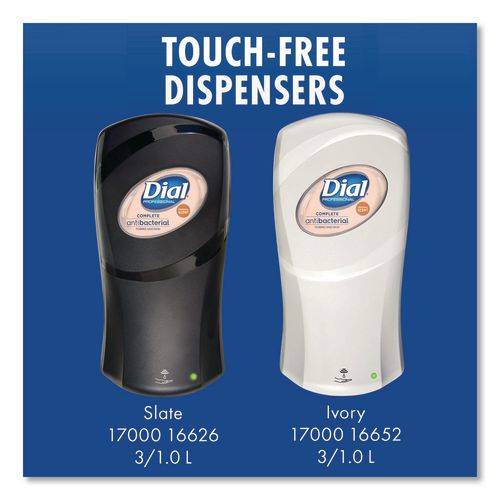 Image of Dial® Professional 16626 Fit Universal Touch Free Dispenser, 1 L, 4 X 5.4 X 11.2, Slate, 3/carton