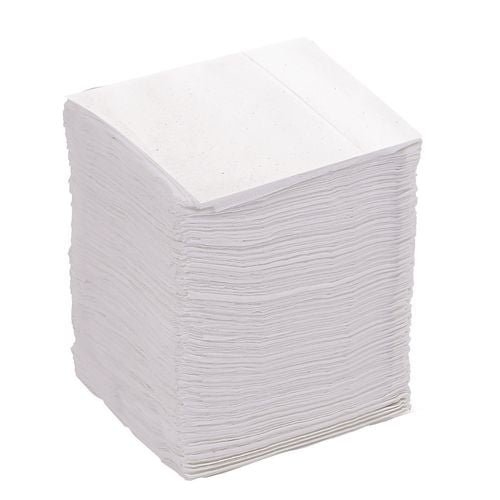 Image of Boardwalk® BWK8316 Low-Fold Dispenser Napkins, 1-Ply, 7 x 12, White, 400/Pack, 20 Packs//Carton
